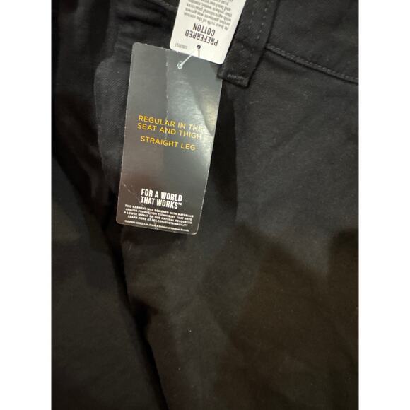 New Lee Big Tall Men’s Overdye Black Denim Jeans 56 Straight Leg 56x30 - Picture 5 of 6